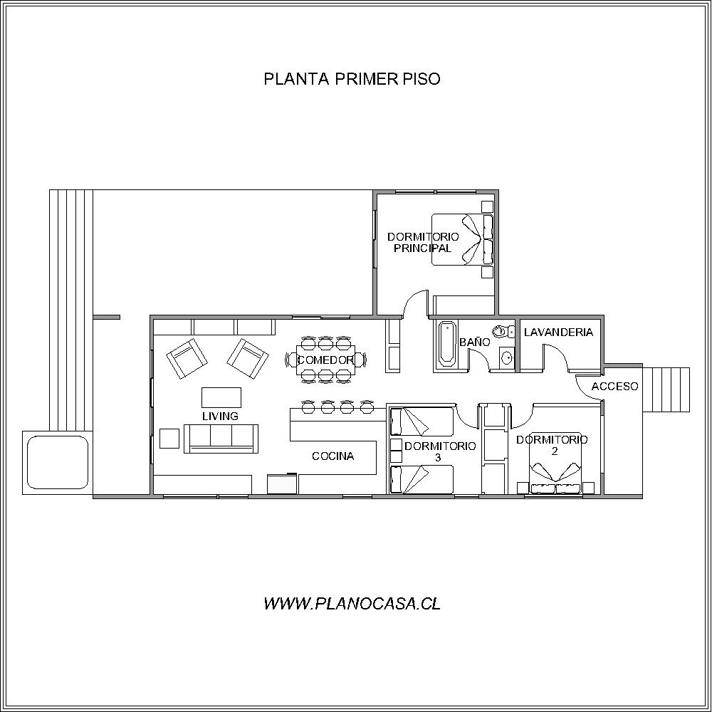 Plano de Plano Casa Ories